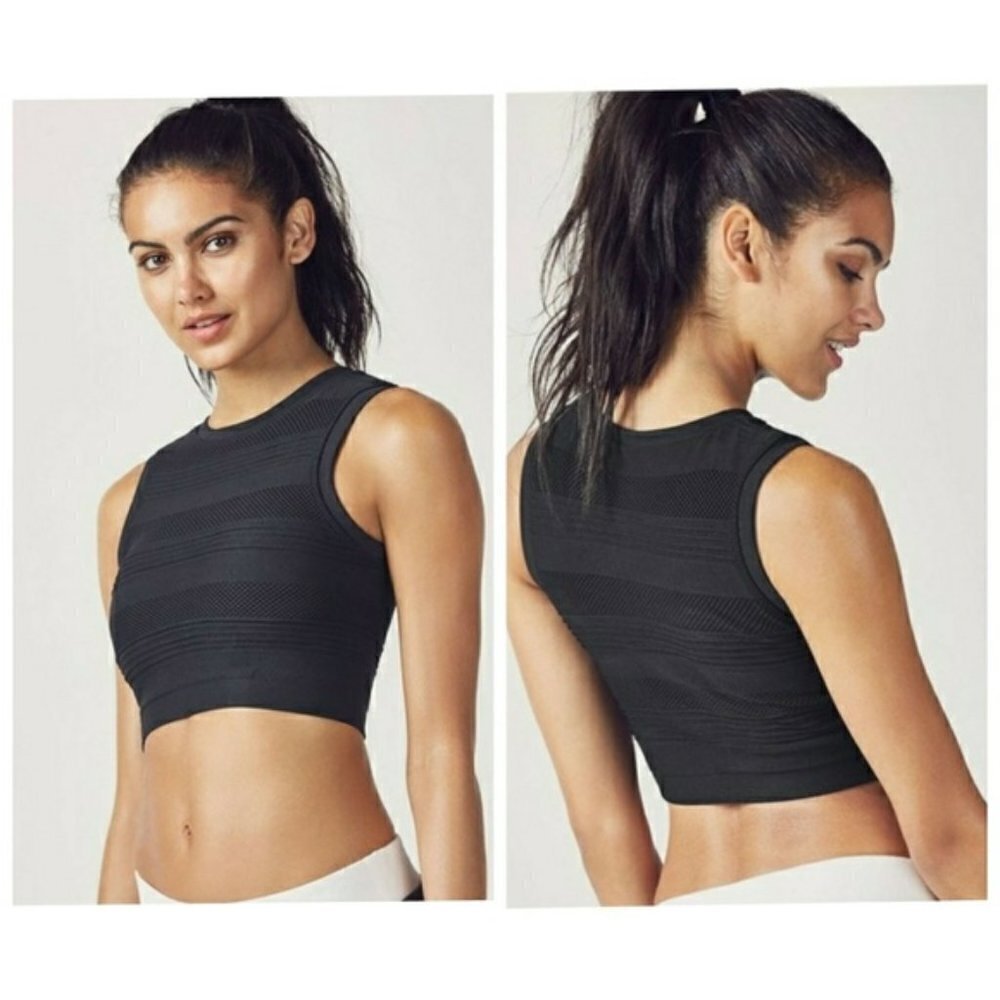 Fabletics Moderate Support Sandra Midi Bra‎ Black XS